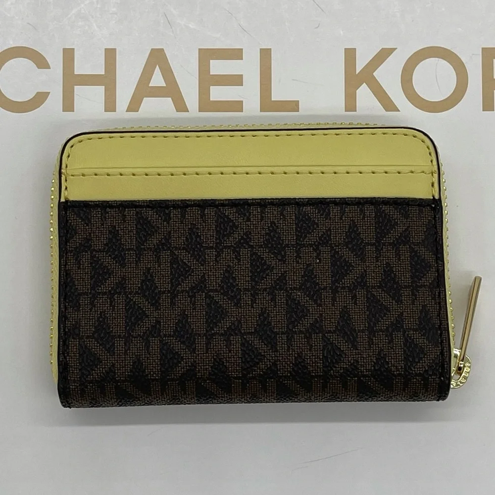 Michael Kors MD ZA Card Case Wallet Buttercup